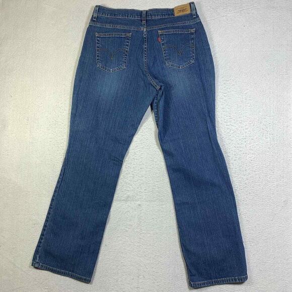 Levis 550 Jeans Womens 10 Blue Relaxed Bootcut High Rise 5 Pocket Denim Western - Picture 4 of 10